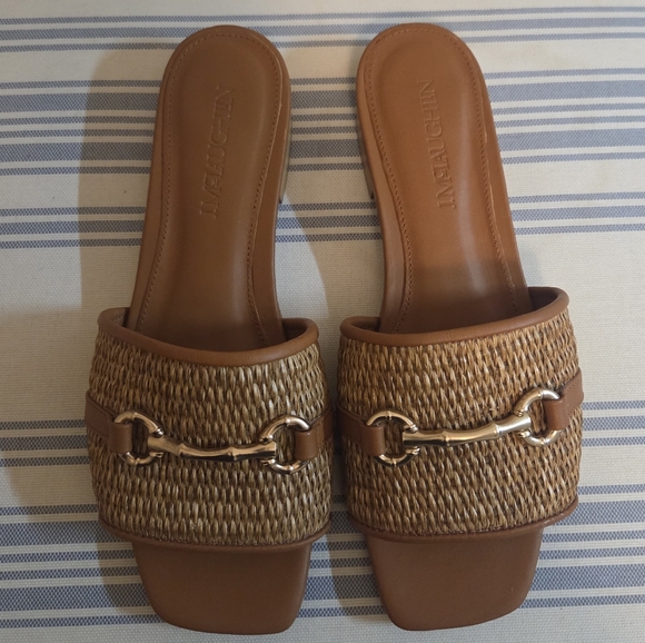 Shoes - J.McLaughlin Luiza Vacheta Woven Sandals Tan